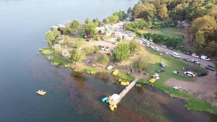 Drone - Poyrazlar Gölü Tabiat Parkı hafta sonunda ziyaretçilerden ilgi gördü