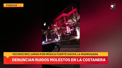 Denuncian ruidos molestos en la costanera