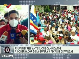 Candidatos del Estado La Guaira presentaron sus postulaciones ante el Consejo Nacional Electoral