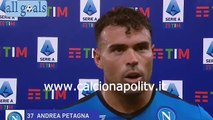 Genoa-Napoli 1-2 29/8/21 intervista dopo gara Andrea Petagna