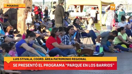 Se presentó el programa “parque en los barrios”