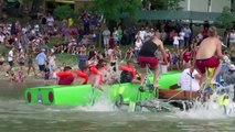 From pizza boxes to bike parts, Danube river race goes green and wacky