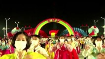 North Koreans mark Youth Day with dance party