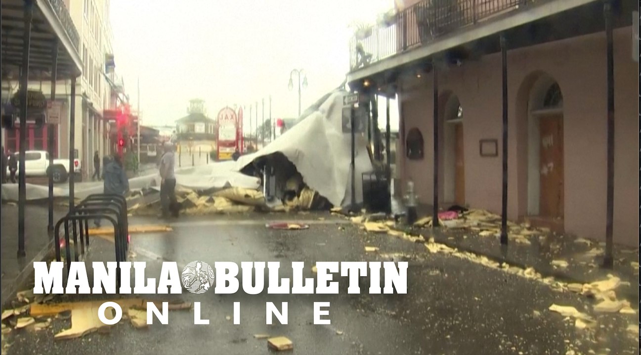 Hurricane Ida damages New Orleans' French Quarter