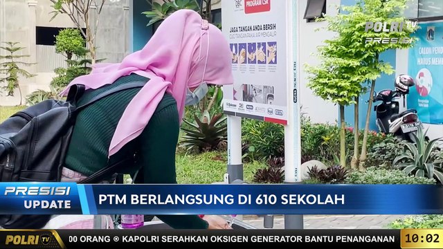 PRESISI Update 10.00 WIB : Pemprov DKI Jakarta Kembali Memulai Pembelajaran Tatap Muka | Penumpang Kereta Jarak Jauh Wajib Menunjukan Sertifikat Vaksin