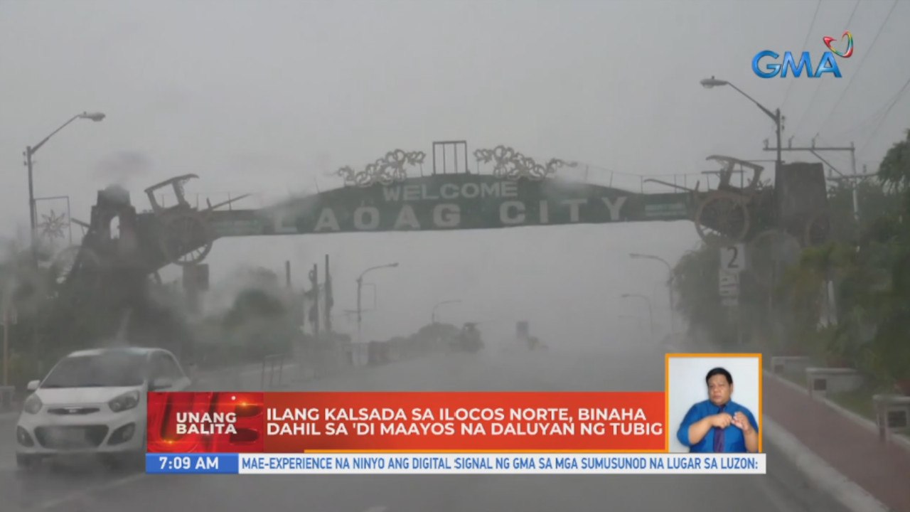 Ilang kalsada sa Ilocos Norte, binaha dahil sa 'di maayos na daluyan ng tubig | UB