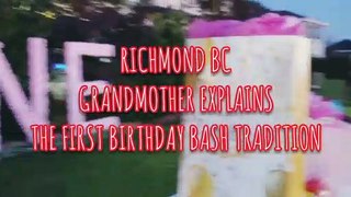 RICHMOND BC INDIAN CANADIAN GRANDMA EXPLAINS 1ST BIRTHDAY PARTY BASH TRADITION, IN METRO VANCOUVER