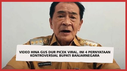 Descargar video: Video Hina Gus Dur Picek Viral, Ini 4 Pernyataan Kontroversial Bupati Banjarnegara