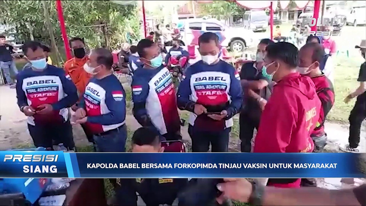 Forkopimda Bangka Belitung Tinjau Vaksinasi & Baksos dengan Motor Trail