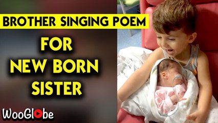 'Brother Comforts Newborn Sister by Singing to her in Hospital '