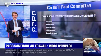 Qui est concerné par le pass sanitaire au travail ?