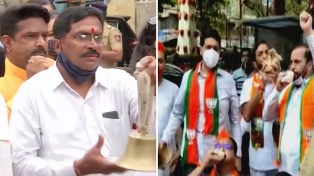 BJP stages protest to reopen temples in Maharashtra