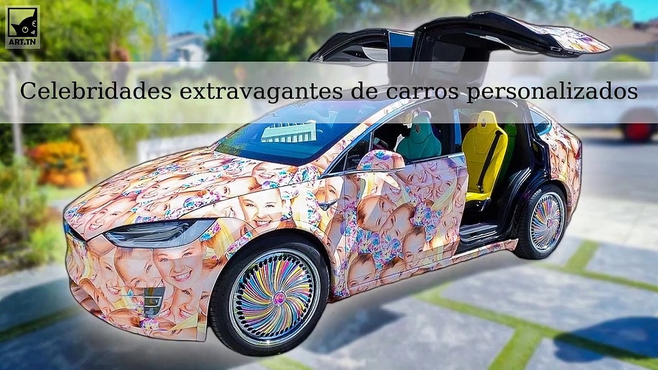 Celebridades extravagantes de carros personalizados