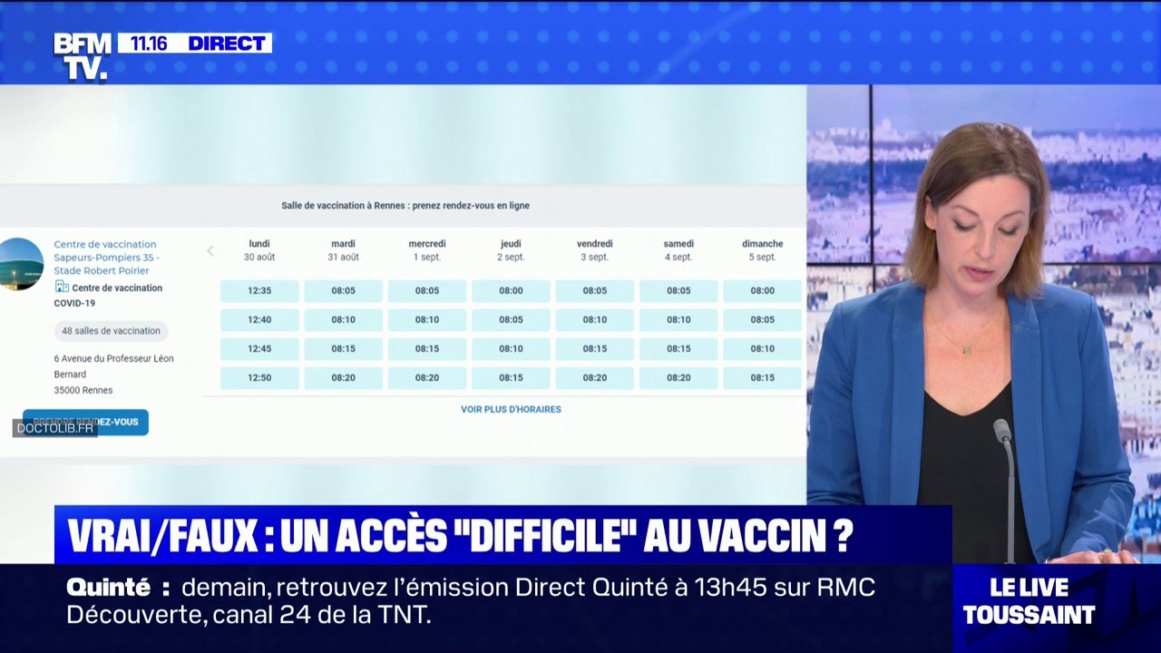 VRAI/FAUX: Est-il difficile de trouver un créneau de vaccination dans certains territoires?