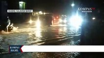 Banjir Genangi Jalan Trans Sulawesi Dan SPBU Di Majene