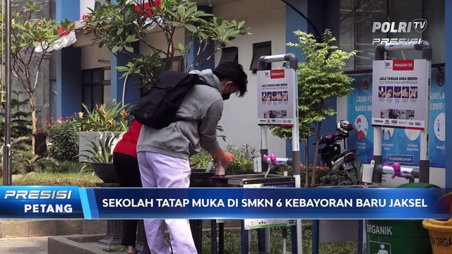 Hari Pertama Sekolah Tatap Muka di SMKN 6 Kebayoran Baru Jaksel