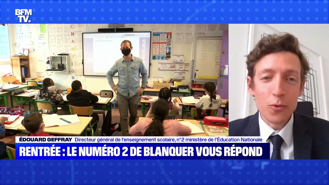 BFMTV répond à vos questions : Rentrée, le numéro 2 de Blanquer vous répond - 30/08