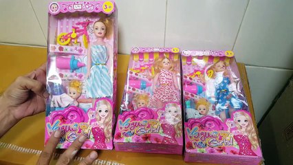 Unboxing and Review of Barbie new vogue girls set for kids gift