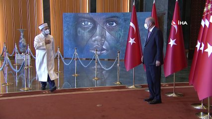 Cumhurbaşkanı Recep Tayyip Erdoğan, 30 Ağustos Zafer Bayramı tebriklerini kabul etti