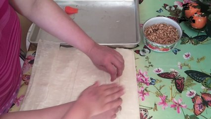 Hazır Yufkadan Pratik Cevizli Baklava