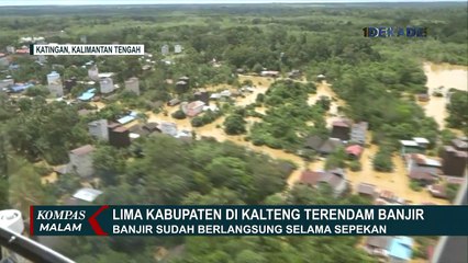 Banjir Rendam 5 Kabupaten di Kalimantan Tengah
