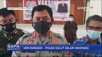 IAIN Manado  Polda Sulut Gelar Vaksinasi