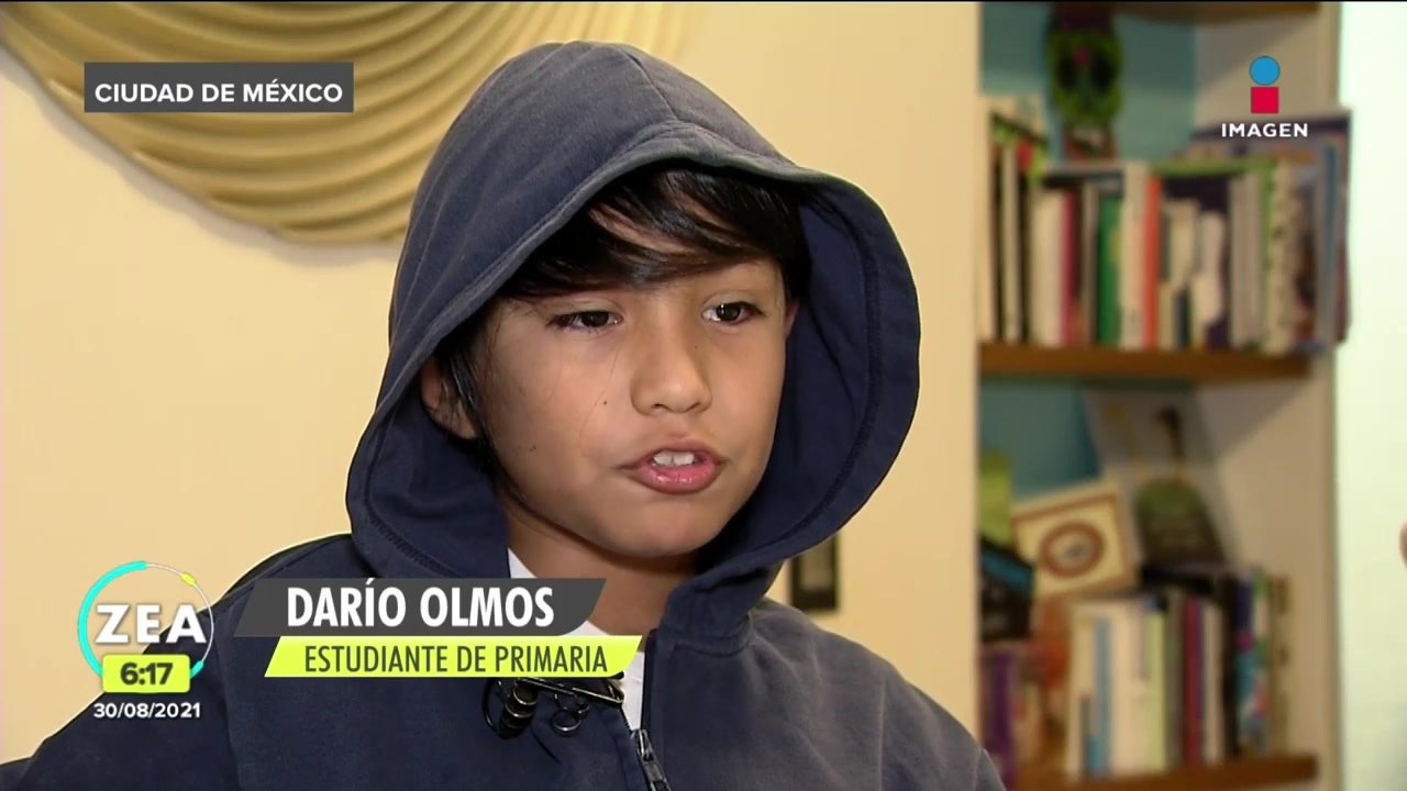 Darío, de 10 años, es uno de los tantos niños que volverá a clases presenciales