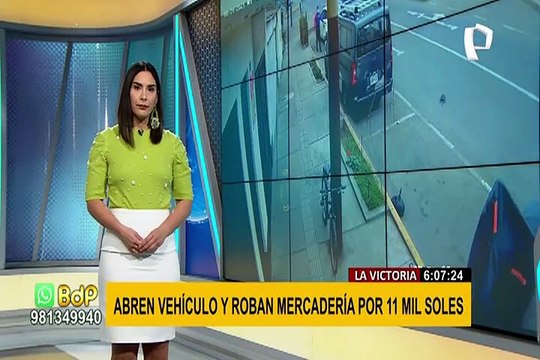 La Victoria: hombre denuncia robo de equipos de su camioneta valorizados en S/ 11.000