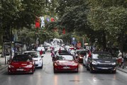 Elektrikli otomobil tutkunları, 30 Ağustos Zafer Bayramı'nı 