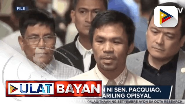 PDP-LABAN faction ni Sen. Pacquiao, naghalal ng sariling opisyal