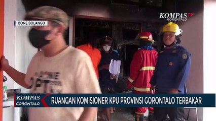 Ruangan Komisioner KPU Provinsi Gorontalo Terbakar