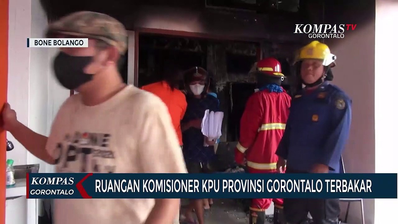 Ruangan Komisioner KPU Provinsi Gorontalo Terbakar