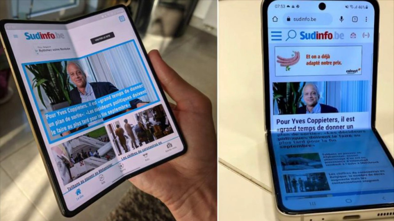 Galaxy Z Fold 3 et Galaxy Z Flip 3: Samsung sort  deux smartphones pliables