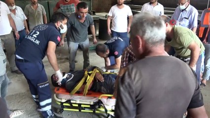 Ayancık'ta tamirat yapan işçi fabrikanın çatısından düştü