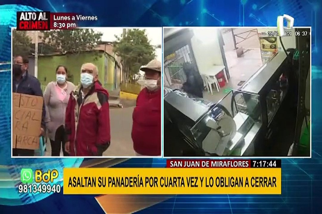 Vecinos hartos por aumento de asaltos y robos en SJM