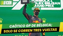 Caótico Gran Premio de Bélgica; solo se corren tres vueltas y Verstappen se lleva el podio