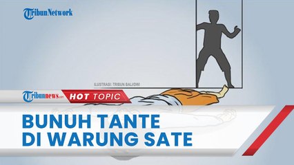 Detik-detik Keponakan Bunuh Tante di Warung Sate, Korban Kabur Bersimbah Darah Sambil Dikejar Pelaku