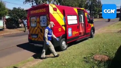 Mulher fica ferida após cair de moto no Turisparque