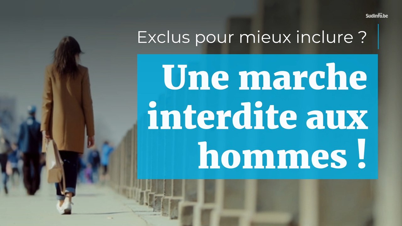 Une marche interdite aux hommes ? Sarah Schlitz, secrétaire d’État à l’Égalité des Genres, assume