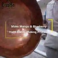 how to make mango and blueberry hard candy making process  candy making korean street food artcraft