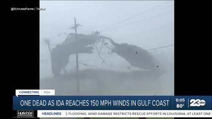 One dead as Ida reaches 150 mph winds in Gulf Coast