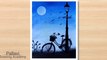 How to draw easy and beautiful night painting with poster color Pallavi Drawing Academy