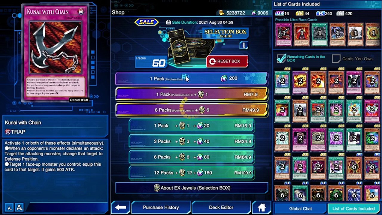 YuGiOh Duel Links - Selection Box Vol.1 Unbox! I Get a Ultra Rare Card!!!