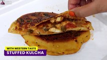 Stuffed Kulcha on Tawa | Super delicious desi taco wrap | Kulcha Recipe | Chole Kulche | Tawa Kulcha