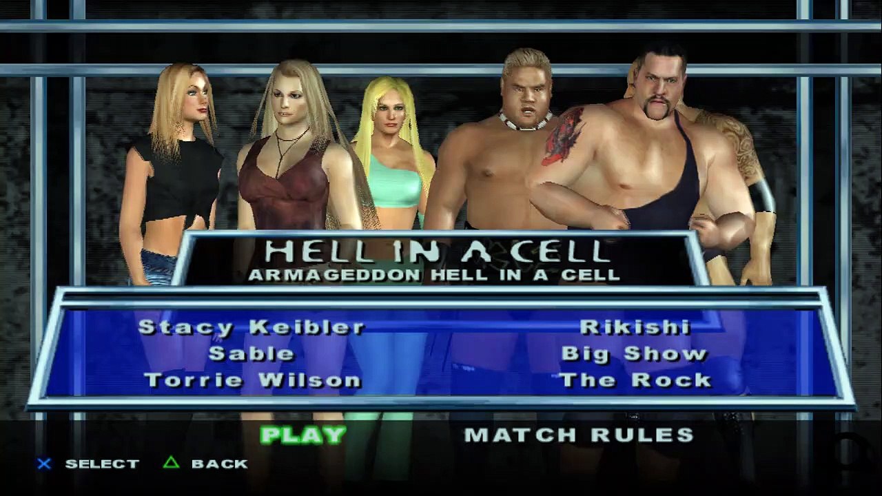 Here Comes the Pain Stacy Keibler vs Sable vs Torrie Wilson vs Rikishi vs Big Show vs The Rock