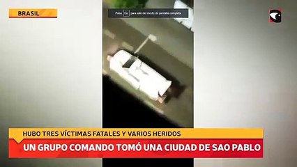 Un grupo comando tomó una ciudad de Sao Pablo