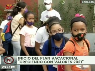 Inicia Plan Vacacional "Creciendo con Valores"  para el  disfrute de los niños y niñas de la Patria