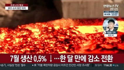 7월 생산·소비 동반 하락…"코로나·불확실성 지속"