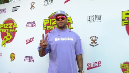 Flo Rida "World's Largest Pizza Festival" Red Carpet