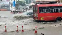 Video, Shanwara intersection of Burhanpur turned into a pond due to torrential rain